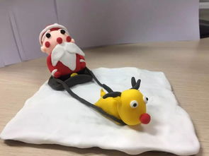 手工制作圣誕軟陶DIY圓滿結束